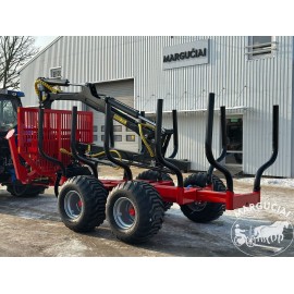 Puspriekabė miškui "K.T.S 11.0", 11000 kg