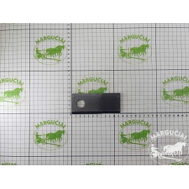 Peiliukas diskinei šienapjovei, lenktas, dešinės pusės (112x48x4, Ø21 mm.)