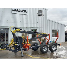 Puspriekabė miškui "K.T.S 7.0", 7000 kg
