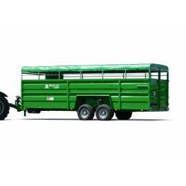 Puspriekabė gyvūnams vežti "Pronar T046/2", 8500 kg