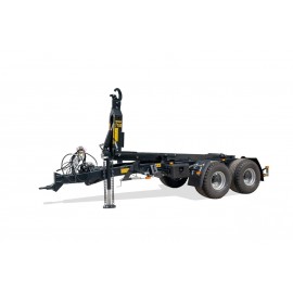 Puspriekabė konteineriui "Pronar T185", 12130 kg