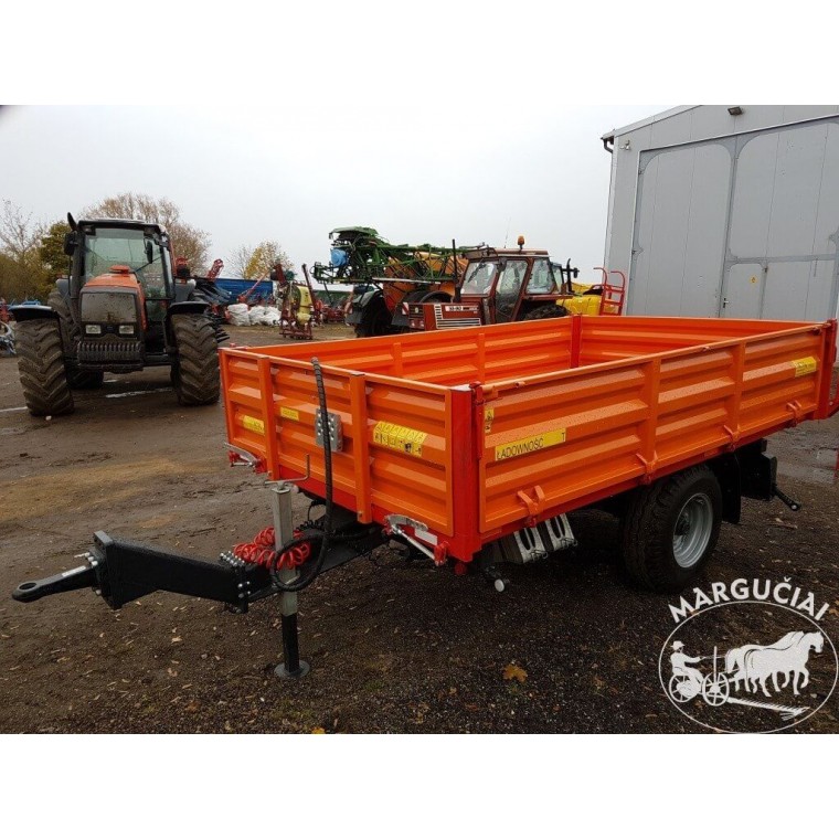 Puspriekabė "MCMS", 4000 kg. Puspriekabė "MCMS", 4000 kg.