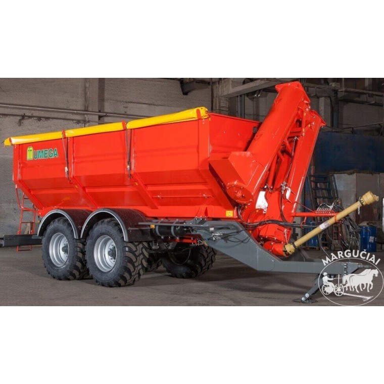 Grūdų perkrovimo puspriekabė "UMEGA", 17000 kg. Grūdų perkrovimo puspriekabė "UMEGA", 17000 kg.