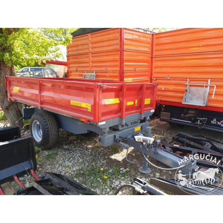 Puspriekabė "MCMS", 3000 kg. Puspriekabė "MCMS", 3000 kg.