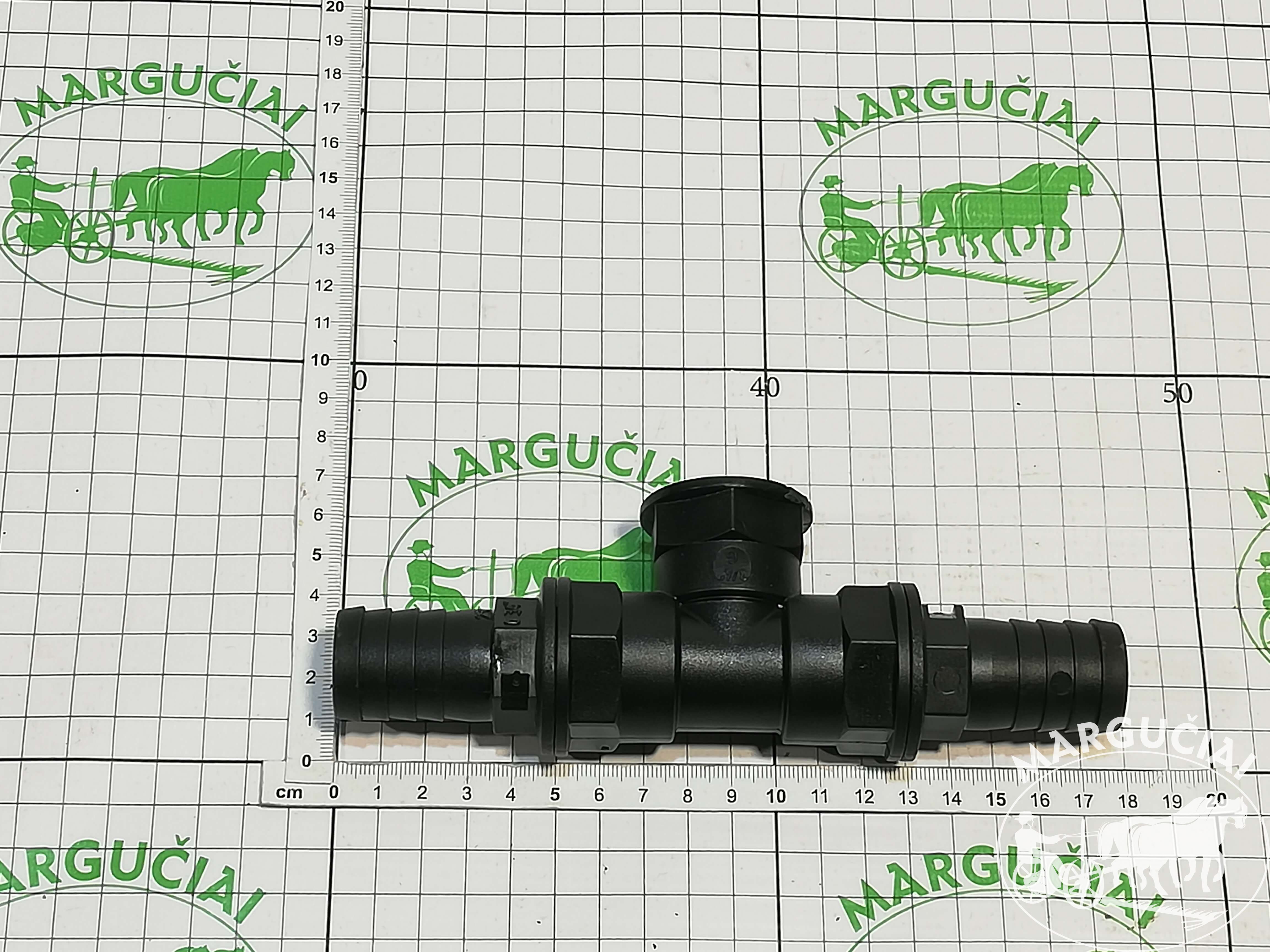 Apsauginiam vožtuvui trišakis sujungimas 3/4, Ø 25 mm žarnai