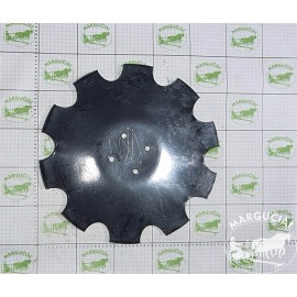 Lėkštinio skutiko lėkštė (šoninė), karpyta ø 460x4,0 mm. (4x10), (skirta netepamoms guoliavietėms)
