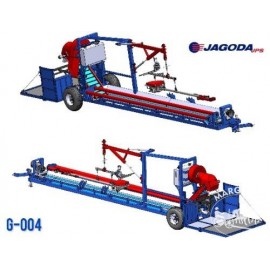 Kaulavaisių, riešutų skynimo kombainai "Jagoda G-004"