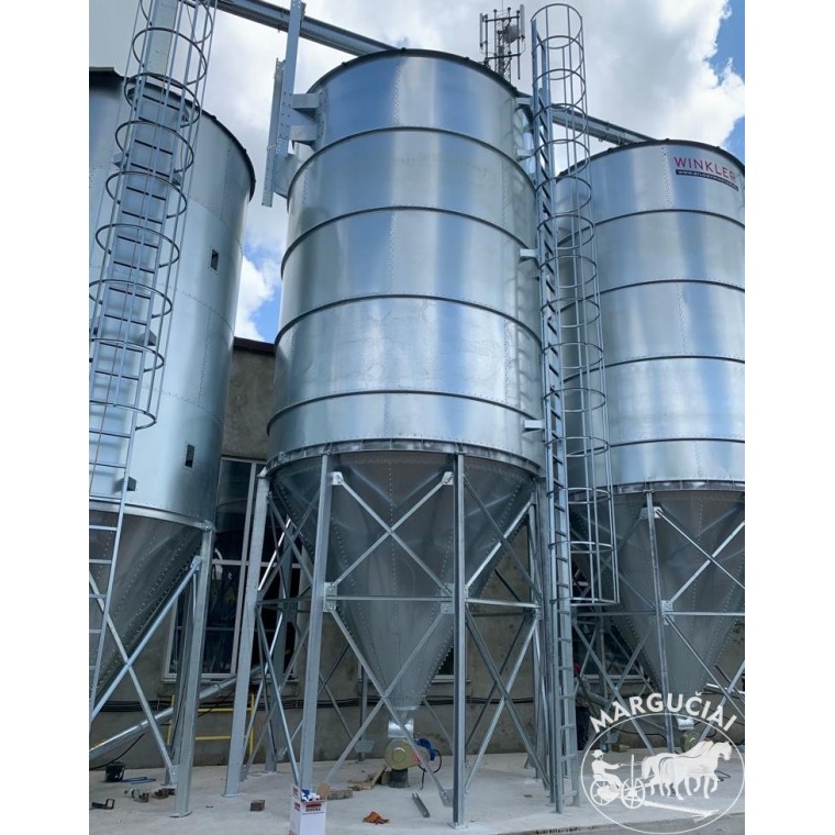 Grain storage towers with external hopper "Winkler", 6.6 m Sale of