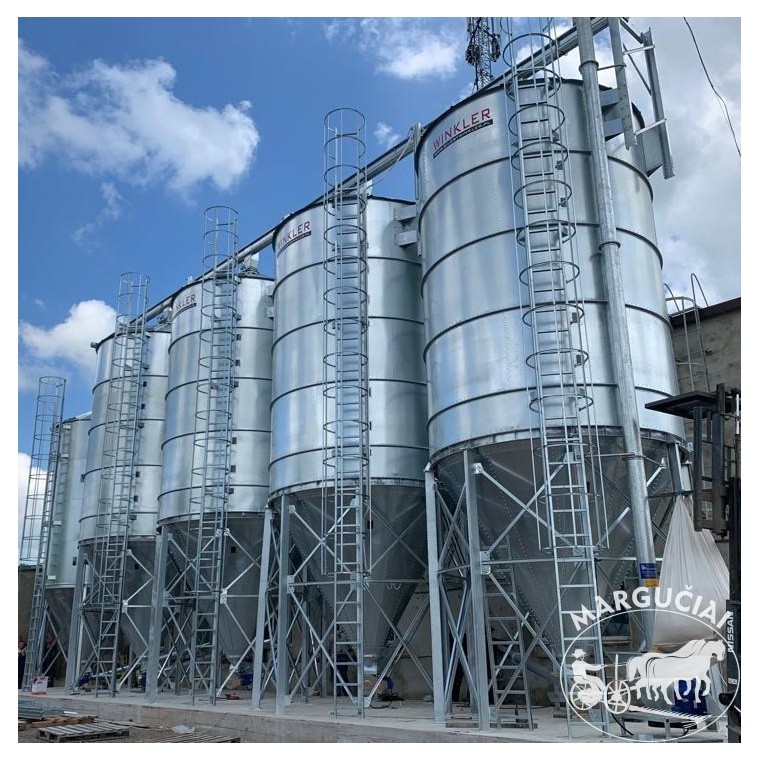 Grain storage towers with external hopper "Winkler", 6.6 m Sale of